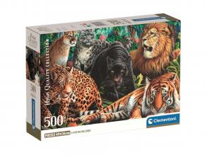 Nagymacskák HQC 500db-os compact puzzle - Clementoni