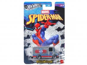 Hot Wheels Silver Series: Marvel Pókember Combat Medic kisauto 1/64 - Mattel