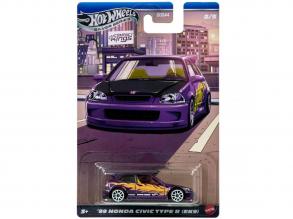 Hot Wheels: 99 Honda Civic Type R (EK9) klasszikus kisautó 1/64 - Mattel