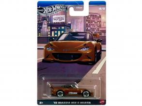 Hot Wheels: 15 Mazda MX-5 Miata klasszikus kisautó 1/64 - Mattel