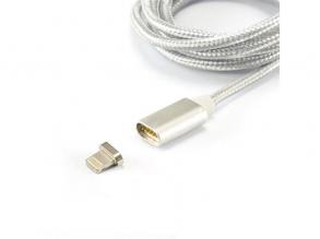 Sbox MAGNETIC-IPH 1m Lightning > USB-A ezüst kábel
