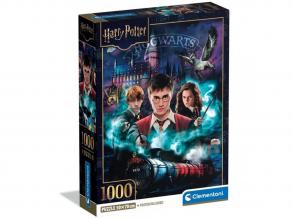 Harry Potter - A mágia útja 1000 db-os puzzle poszterrel - Clementoni