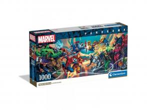 Marvel hősök 1000 db-os panoráma puzzle poszterrel - Clementoni