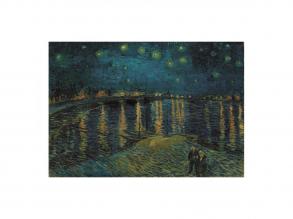 Clementoni Puzzle Artwork: Csillagos éjszaka a Rhône felett, 1000 darabos