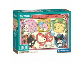 Clementoni Hello Kitty és barátai puzzle - 1000 darabos