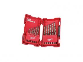 Milwaukee Red Cobalt  HSS-G Co fémfúró  DIN 338 Készlet (19 darab)