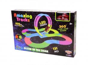 Amazing tracks világító autópálya autóval - 350 cm