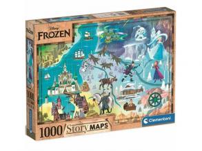Disney: Jégvarázs térkép puzzle 1000db-os - Clementoni