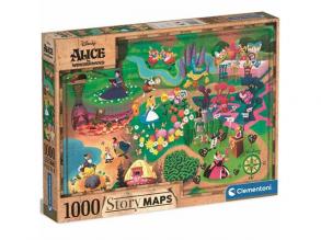 Disney: Alice csodaországban térkép puzzle 1000db-os - Clementoni