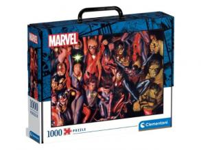 Marvel szuperhősök 1000db-os puzzle bőrönd tárolódobozban - Clementoni