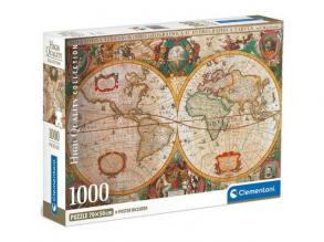 Régi térkép HQC 1000db-os puzzle poszterrel - Clementoni