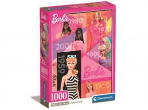 Barbie 65 év 1000 db-os Compact puzzle 50x70cm - Clementoni