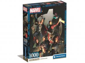 Marvel: Bosszúállók 1000 db-os Compact puzzle 70x50cm - Clementoni