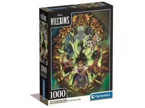Disney - Gonoszok 1000 db-os puzzle poszterrel - Clementoni