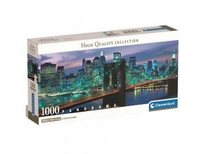 Brooklyn híd 1000 db-os panoráma puzzle 98x33cm - Clementoni