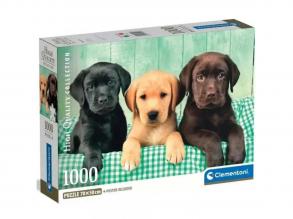 Három kis labrador 1000 db-os HQC puzzle poszterrel - Clementoni