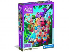 Disney - Alíz csodaországban 1000 db-os puzzle poszterrel - Clementoni