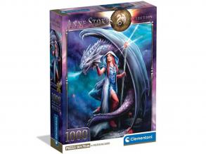 Anna Stokes: Sárkánymágus 1000 db-os puzzle - Clementoni