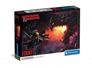 Dungeons & Dragons  Sárkányharc 1000 db-os puzzle poszterrel - Clementoni