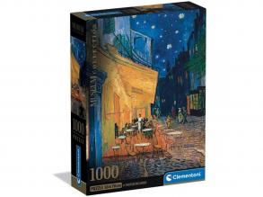 Museum Collection: Van Gogh - Kávézó terasz éjjel 1000 db-os puzzle poszterrel - Clementoni