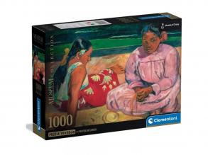 Museum Collection: Gauguin - Tahiti nők a tengerparton 1000 db-os puzzle poszterrel - Clementoni