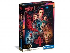 Stranger Things 4. évad 1000 db-os puzzle poszterrel - Clementoni