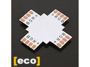 Elosztó elem , PCB , 10 mm--es RGB LED szalaghoz , L, T vagy X elosztáshoz