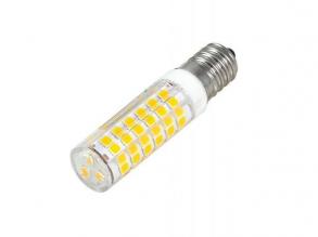 LED lámpa , égő , kukorica , E14 foglalat , 7 Watt , 360° , hideg fehér