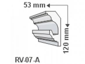 RV-07/A , Rejtett világítás díszléc , holker , 1.25 m/db