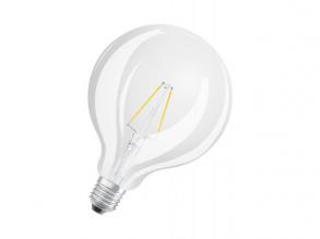 LEDVANCE , LED CLASSIC Globe P , LED égő , E27 , 2.5 W , 2700 K , Meleg fehér , IP20 , Átlátszó