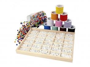 Karkötőkészítő készlet betűgyöngyökkel