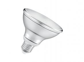 LEDVANCE , LED PAR30 DIM P , LED égő , E27 , 10 W , 2700 K , Meleg fehér , Dimmelhető , IP20 , Átlátszó