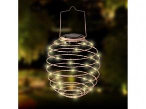 LED dekoráció , kültéri , napelemes , méhkas , 15 db LED , meleg fehér , rózsaszín