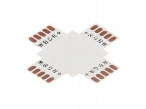 Elosztó elem , PCB , 10 mm--es RGBW LED szalaghoz , L, T vagy X elosztáshoz