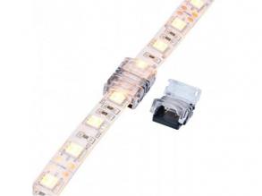 Gyorscsatlakozó , 12 mm-es LED szalaghoz , 2 pólusos , szalag-szalag toldáshoz , SNAP