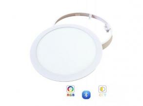 RGB-CCT LED panel , 24W , falon kívüli , kerek , dimmelhető , LEDISSIMO