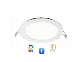 RGB-CCT LED panel , 24W , süllyesztett , kerek , dimmelhető , LEDISSIMO