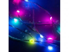 SMART FAIRY LIGHT LED fényfüzér szett , RGB-CCT , dimmelhető , 10 m , USB , távirányítóval , IP65 , flexibilis , TUYA , LEDISSIM