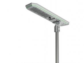 Utcai LED lámpatest , napelemes , mozgásérzékelős , SMD , 60 Watt , 180 lm/W , hideg fehér , IP65