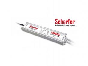 LED tápegység , 24 Volt , 150 Watt , 6.25A , kültéri , vízálló , IP67 , Scharfer , 7 év garancia