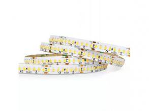 LED szalag , 24 Volt DC , 2835 , 240 LED/m , 20 W/m , meleg fehér , 3000 lm/m , 5 év garancia