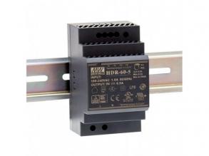 LED tápegység , Mean Well , HDR-60-24 , 24 Volt , 60 Watt , DIN sínre szerelhető , ipari