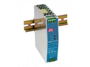 LED tápegység , Mean Well , NDR-75-24 , 24 Volt , 75 Watt , DIN sínre szerelhető , ipari