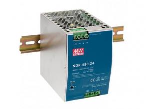 LED tápegység , Mean Well , NDR-480-24 , 24 Volt , 480 Watt , DIN sínre szerelhető , ipari