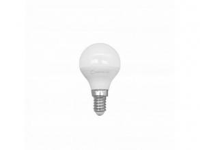 LED lámpa , égő , kisgömb , E14 foglalat , 6W , meleg fehér , COSMOLED