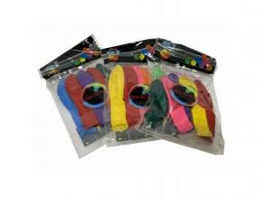 LED dekoráció , lufi szett LED világítással , 5 db , vegyes színben