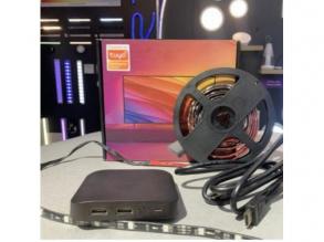 Digitális LED szalag szett HDMI BOX-szal , TV képernyő követő funkcióval , RGB + IC (digitális) , dimmelhető , 5.5m , WIFI/Bluet