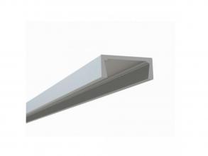 981 VL eloxált alumínium U profil LED szalaghoz 2m, lapos