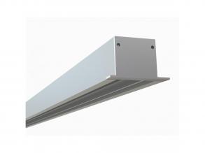 440 VL süllyesztett eloxált alumínium U profil LED-szalaghoz 2m, QUBO-SINK