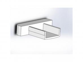 Műanyag végzáró alumínium profilhoz, LAPOS SZÉLES